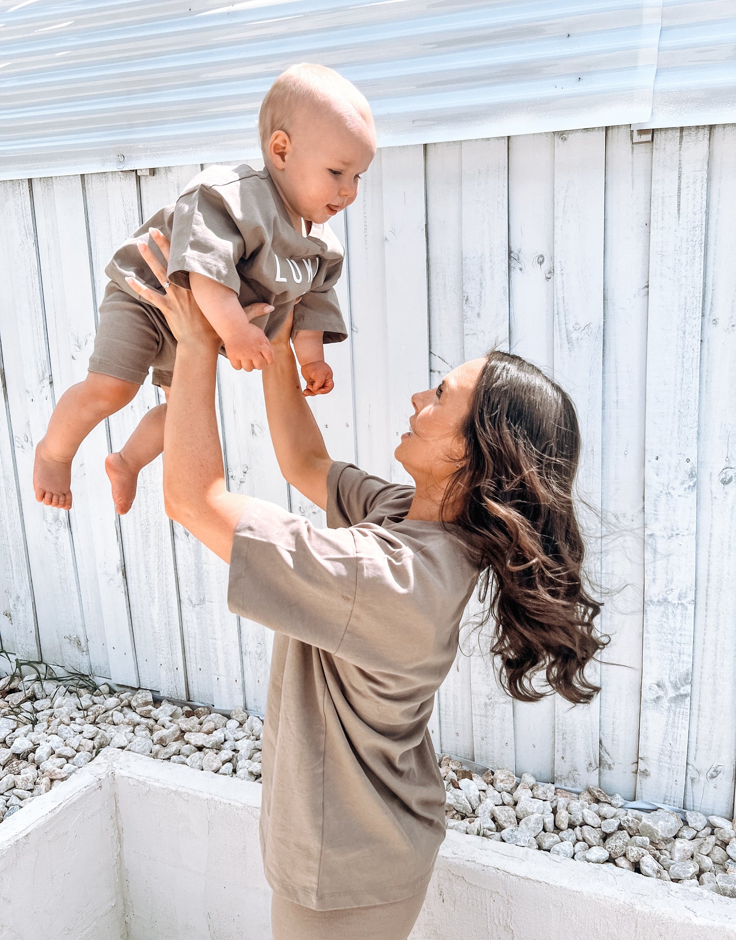 RIBBED KIDS BIKE SHORTS | MOCHA