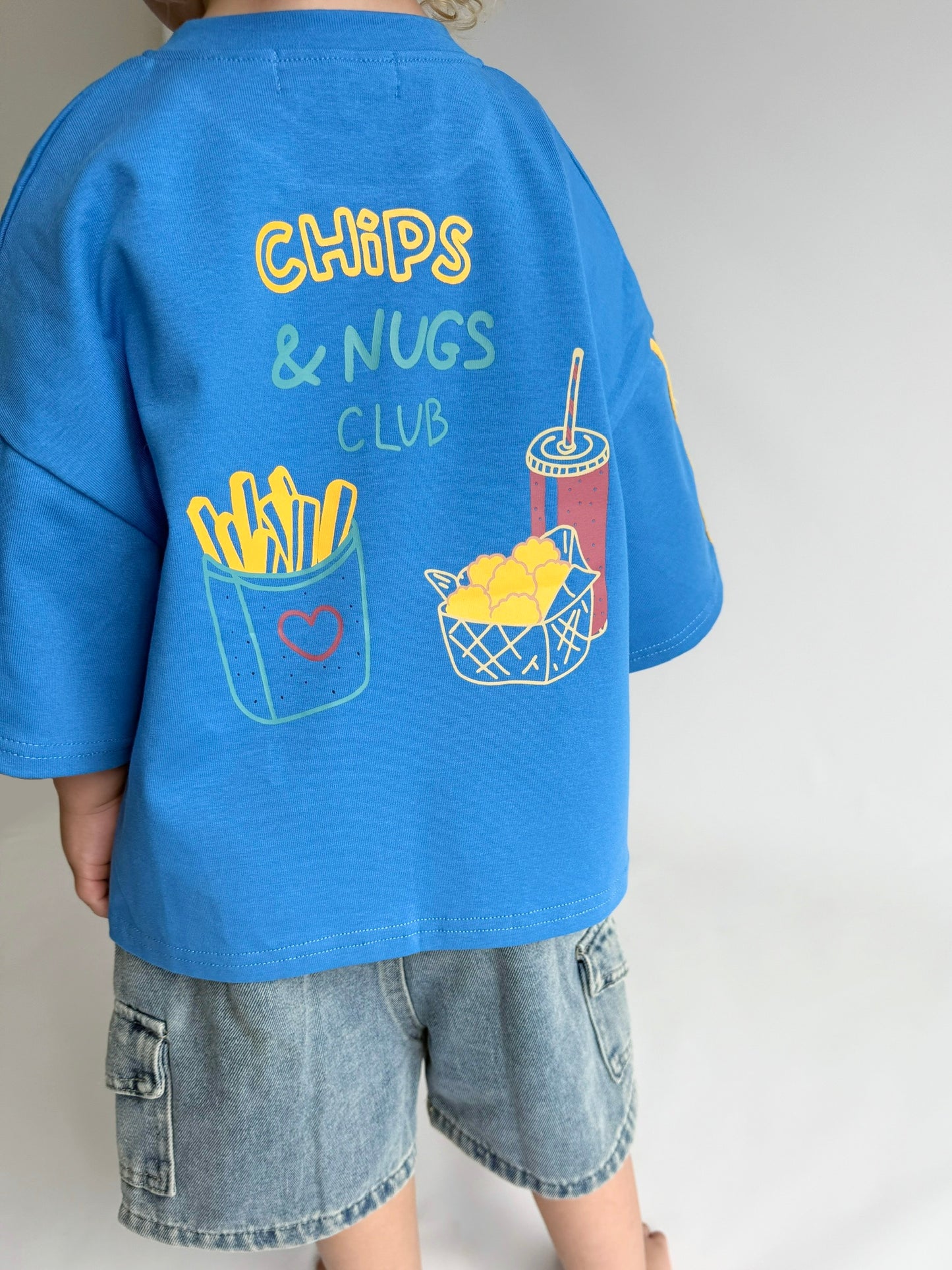 CHIPS & NUGS TEE | BLUE