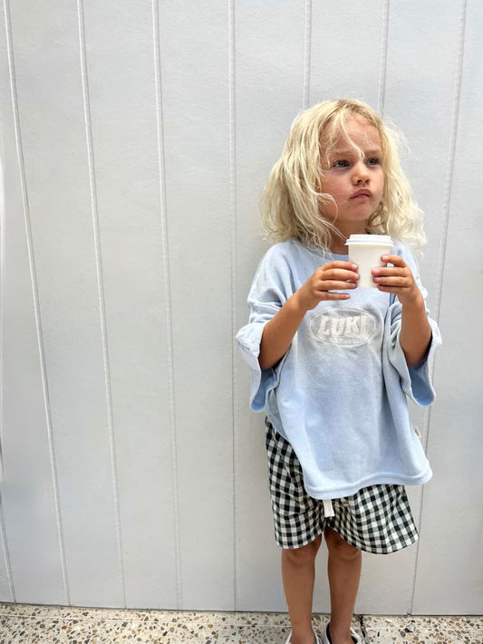 TERRY TEE | BABY BLUE