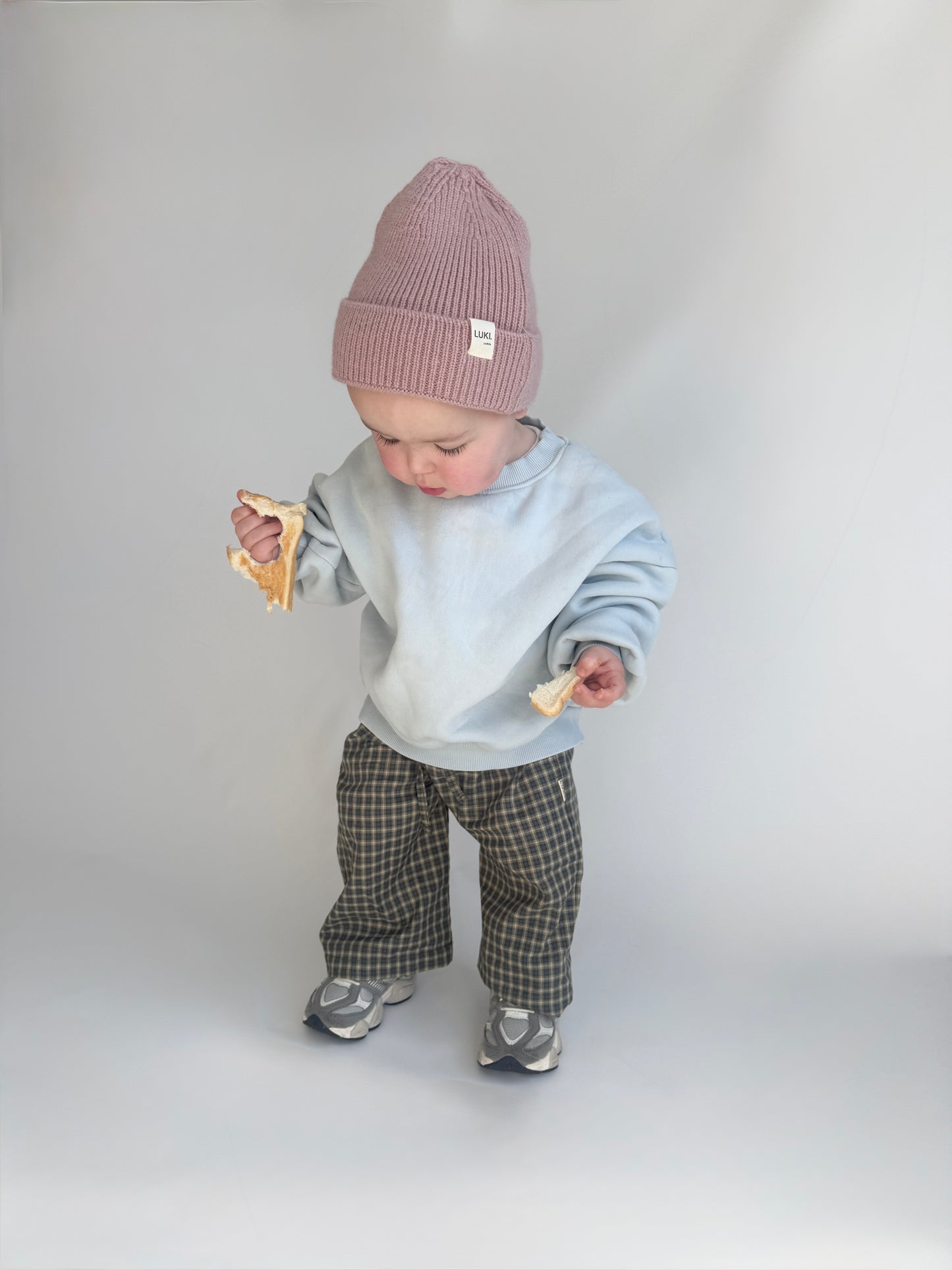 PLAID PANTS | BLUE GREY