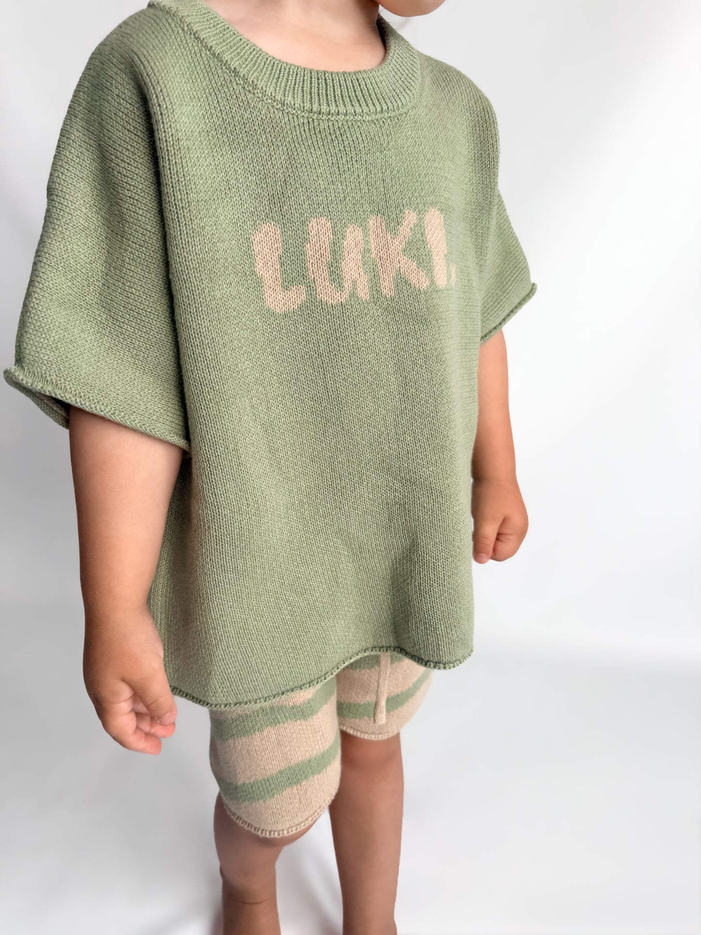 KNITTED TEE | EUCALYPTUS