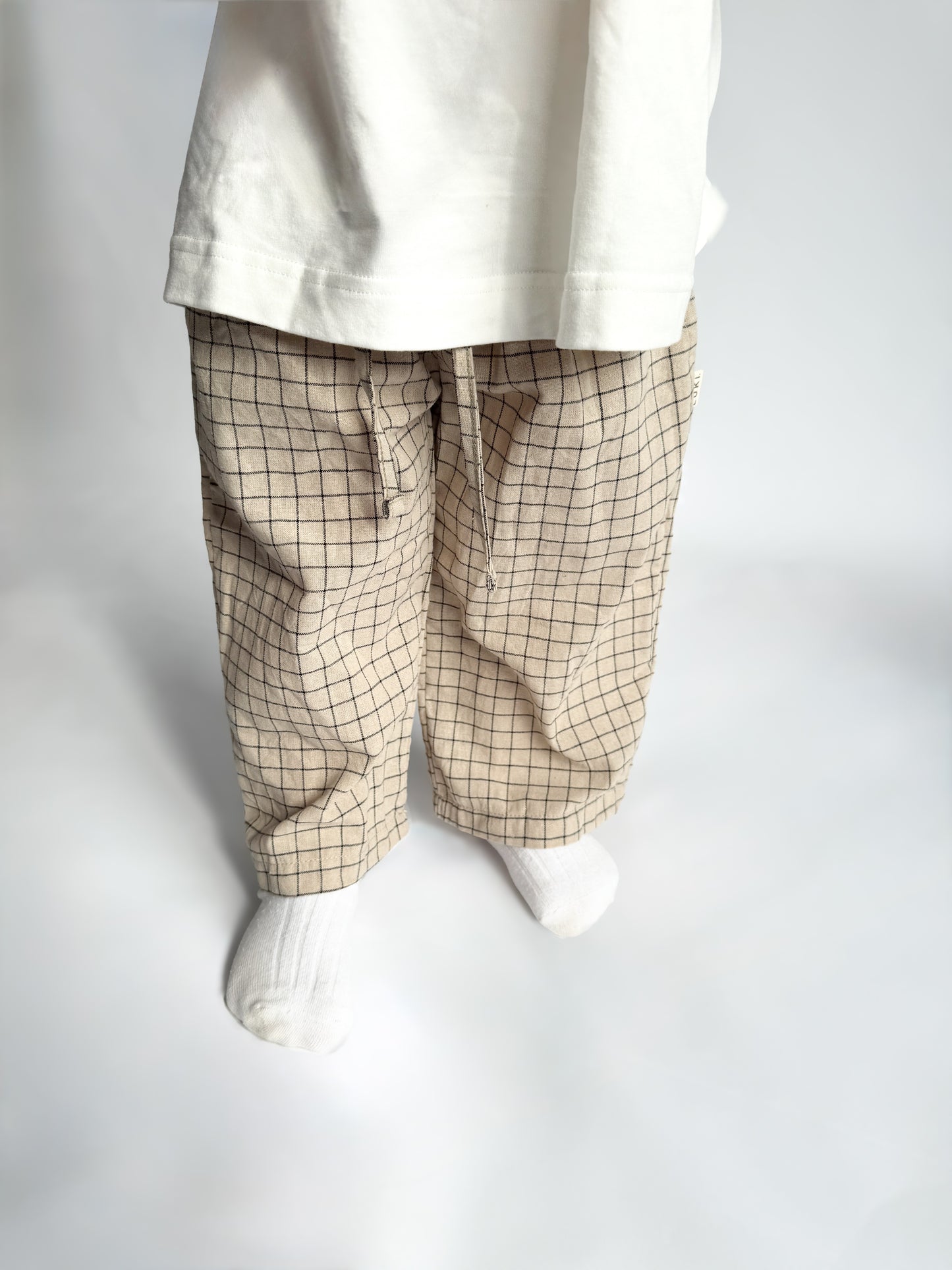 GRID PANTS | STONE