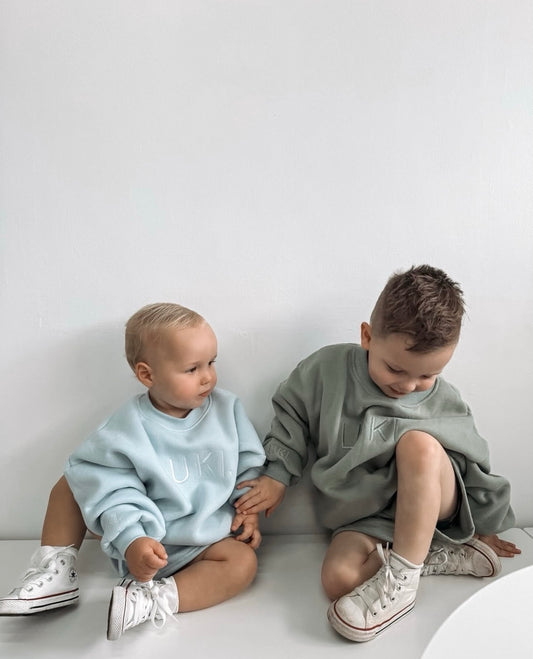 TRACKSUIT SHORTS SET | BABY BLUE