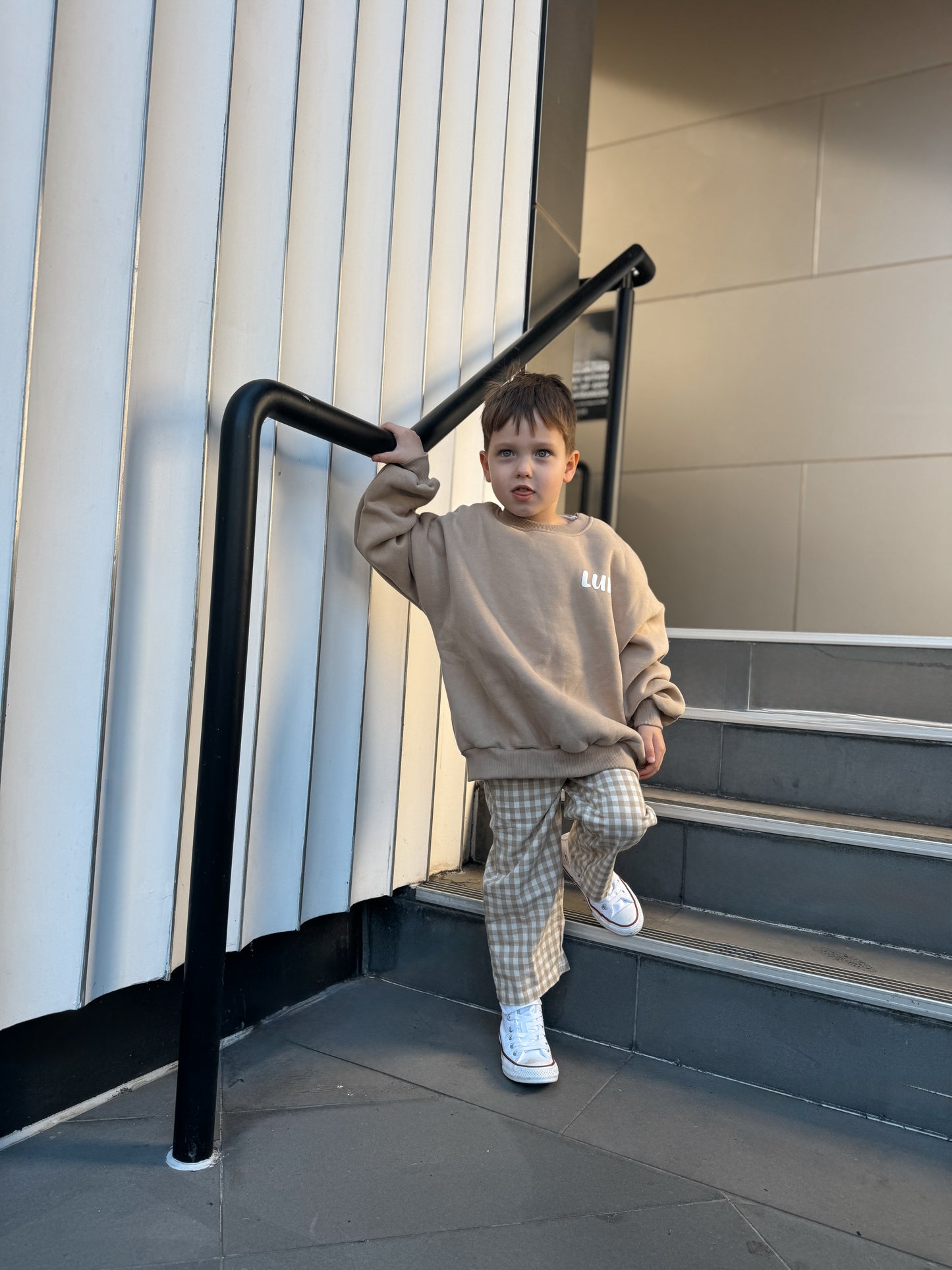 SNACK PULLOVER | BROWN/ CREAM