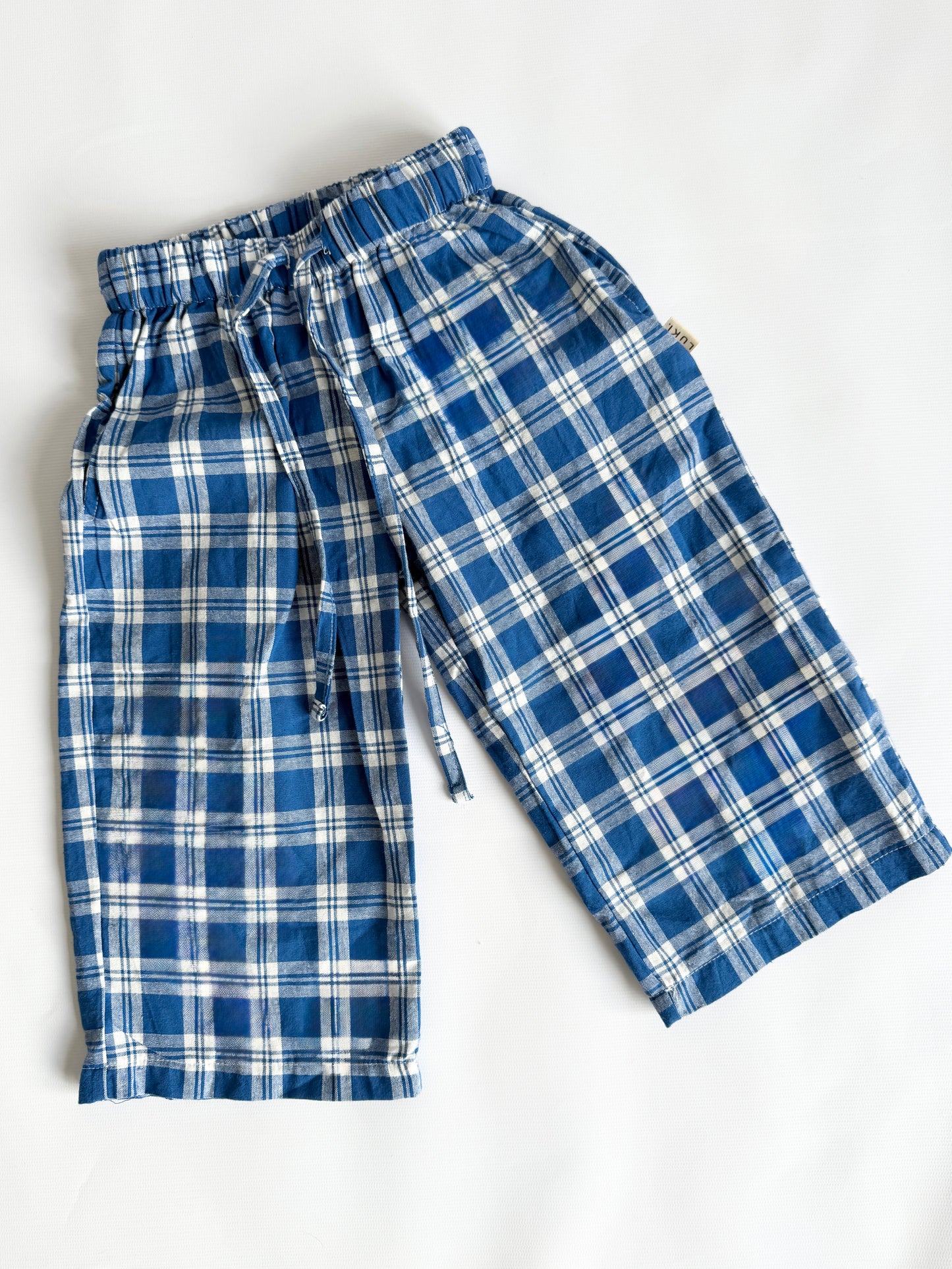 PLAID PANTS | BLUE