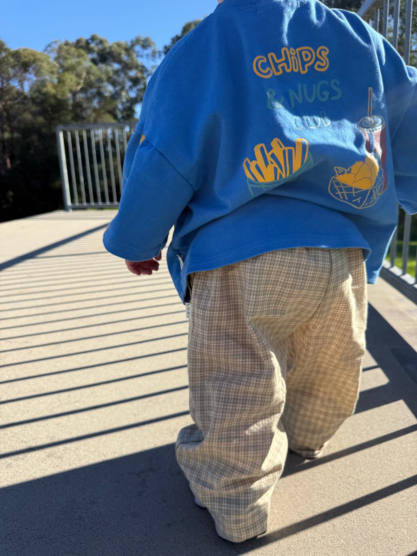PLAID PANTS | OAT/ APRICOT
