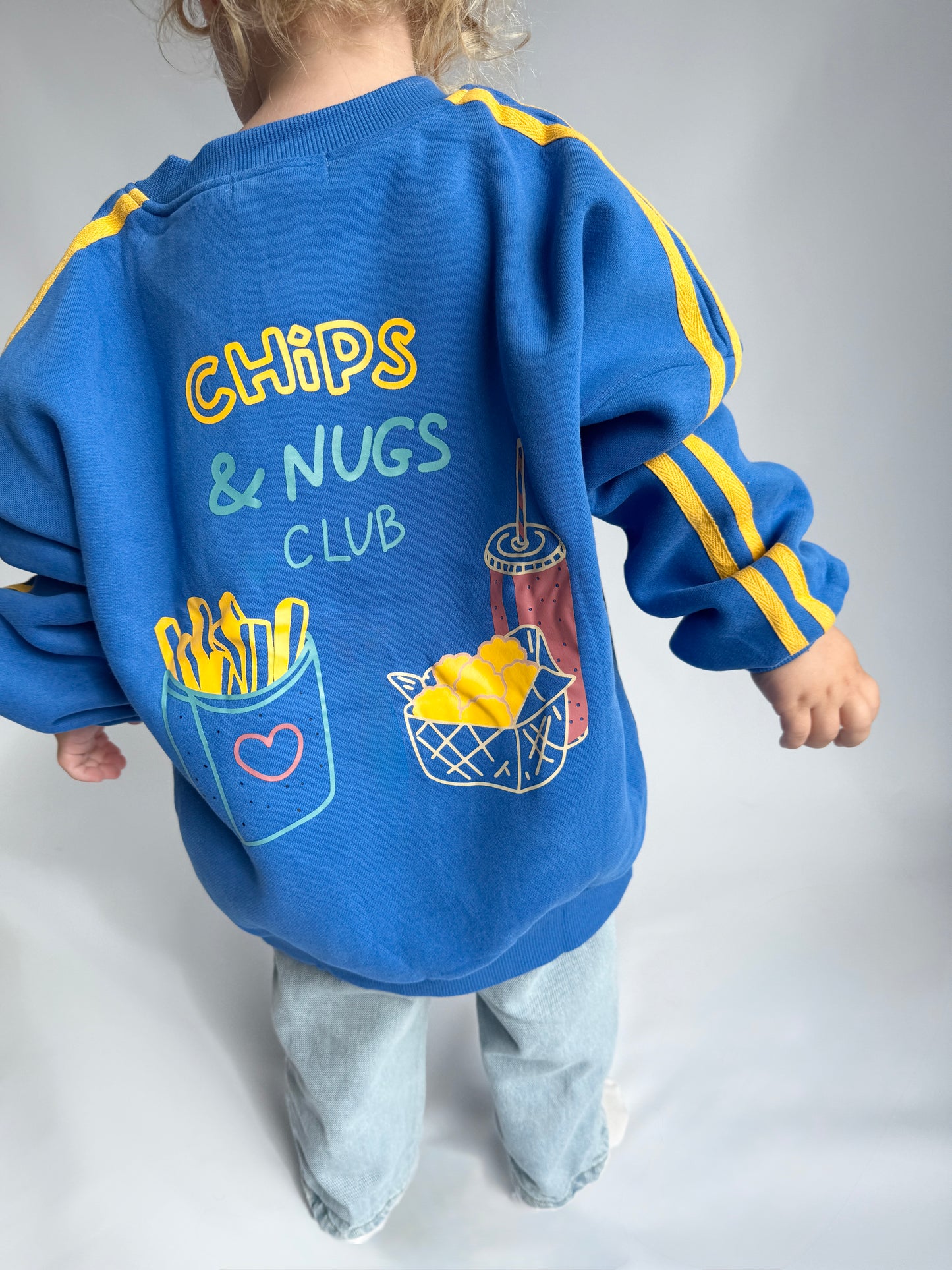 CHIPS & NUGS PULLOVER | BLUE