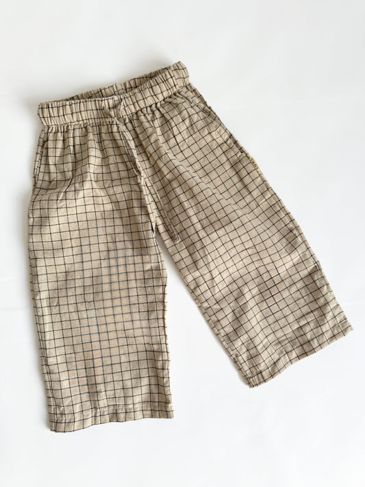 GRID PANTS | STONE