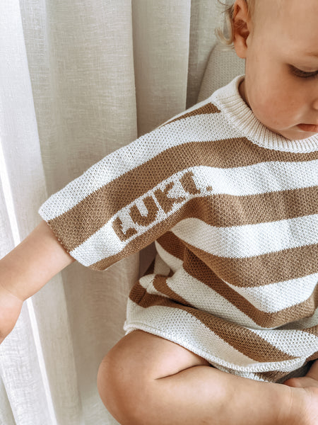 STRIPED SET | CHOCOLATE
