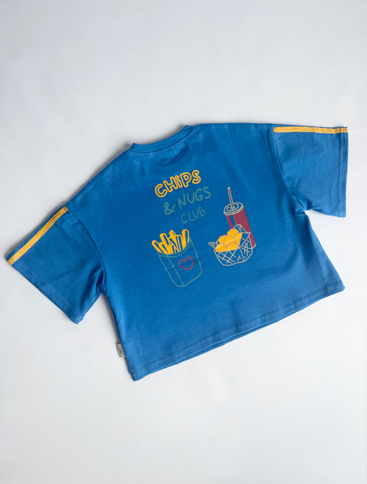 CHIPS & NUGS TEE | BLUE