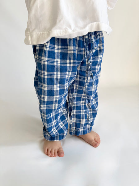 PLAID PANTS | BLUE