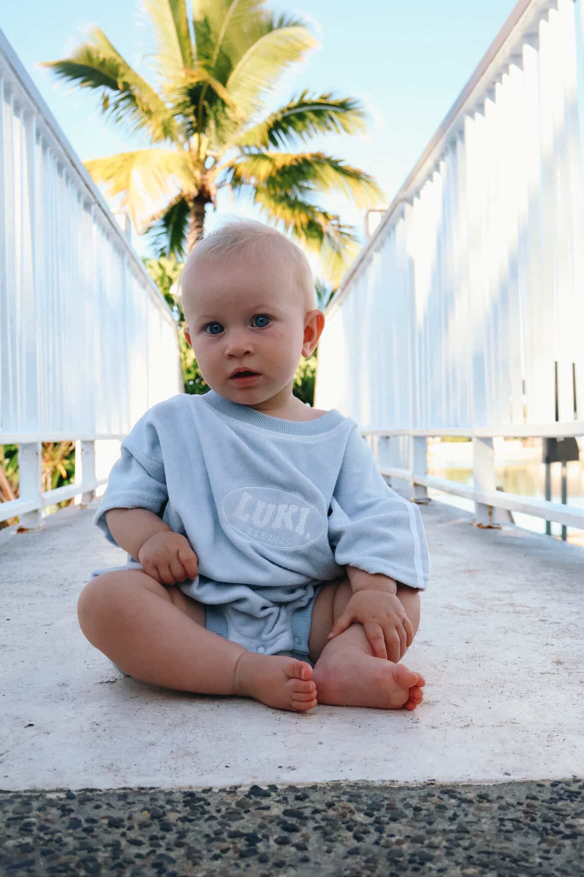 TERRY ROMPER | BABY BLUE