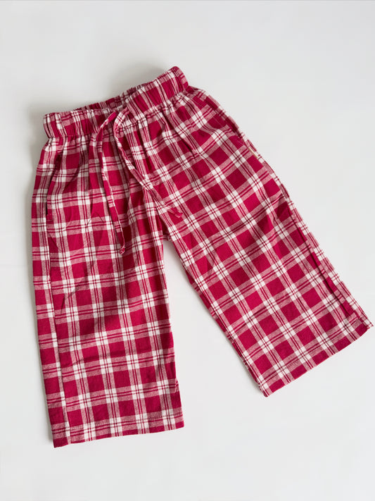 PLAID PANTS | RED