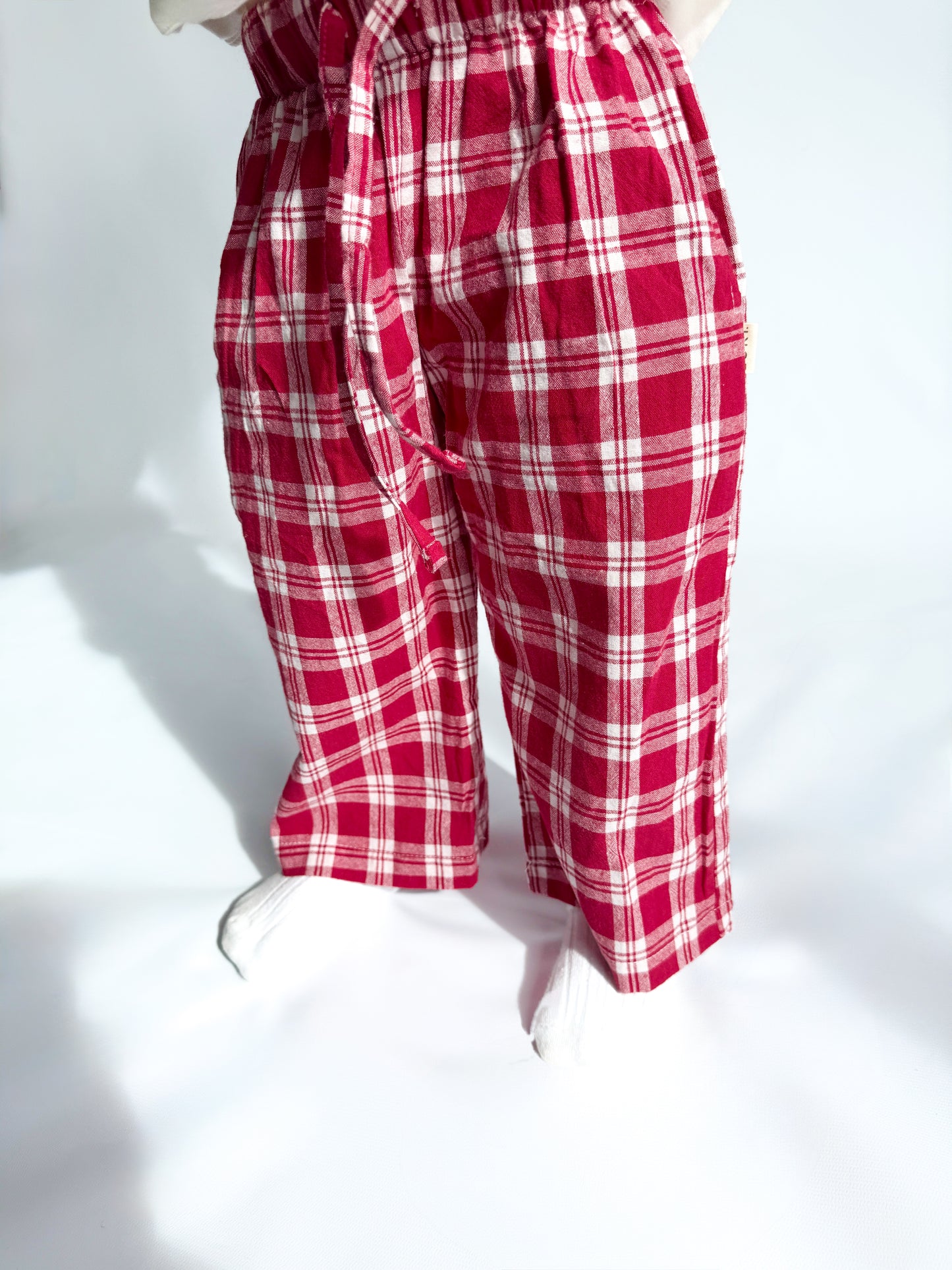 PLAID PANTS | RED