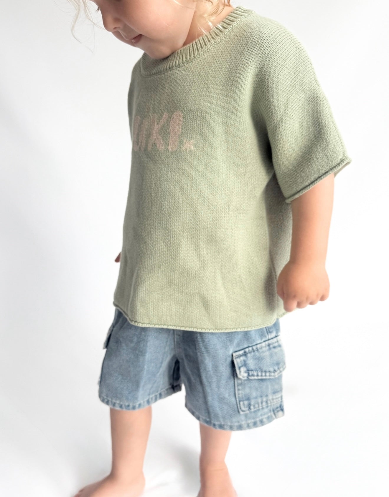 KNITTED TEE | EUCALYPTUS