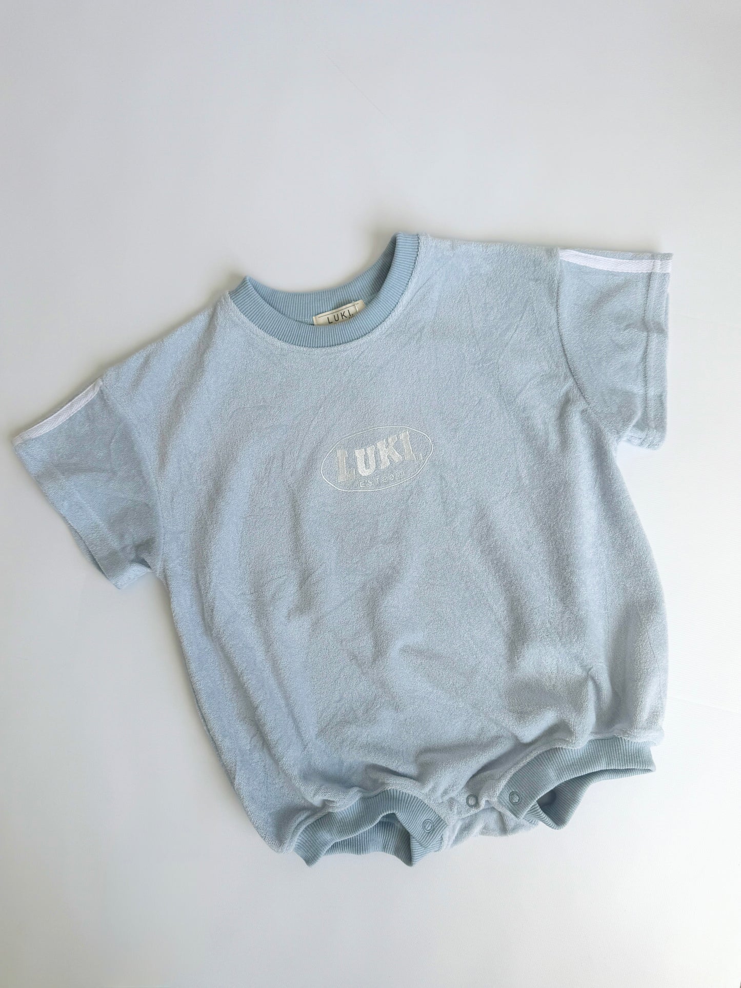 TERRY ROMPER | BABY BLUE