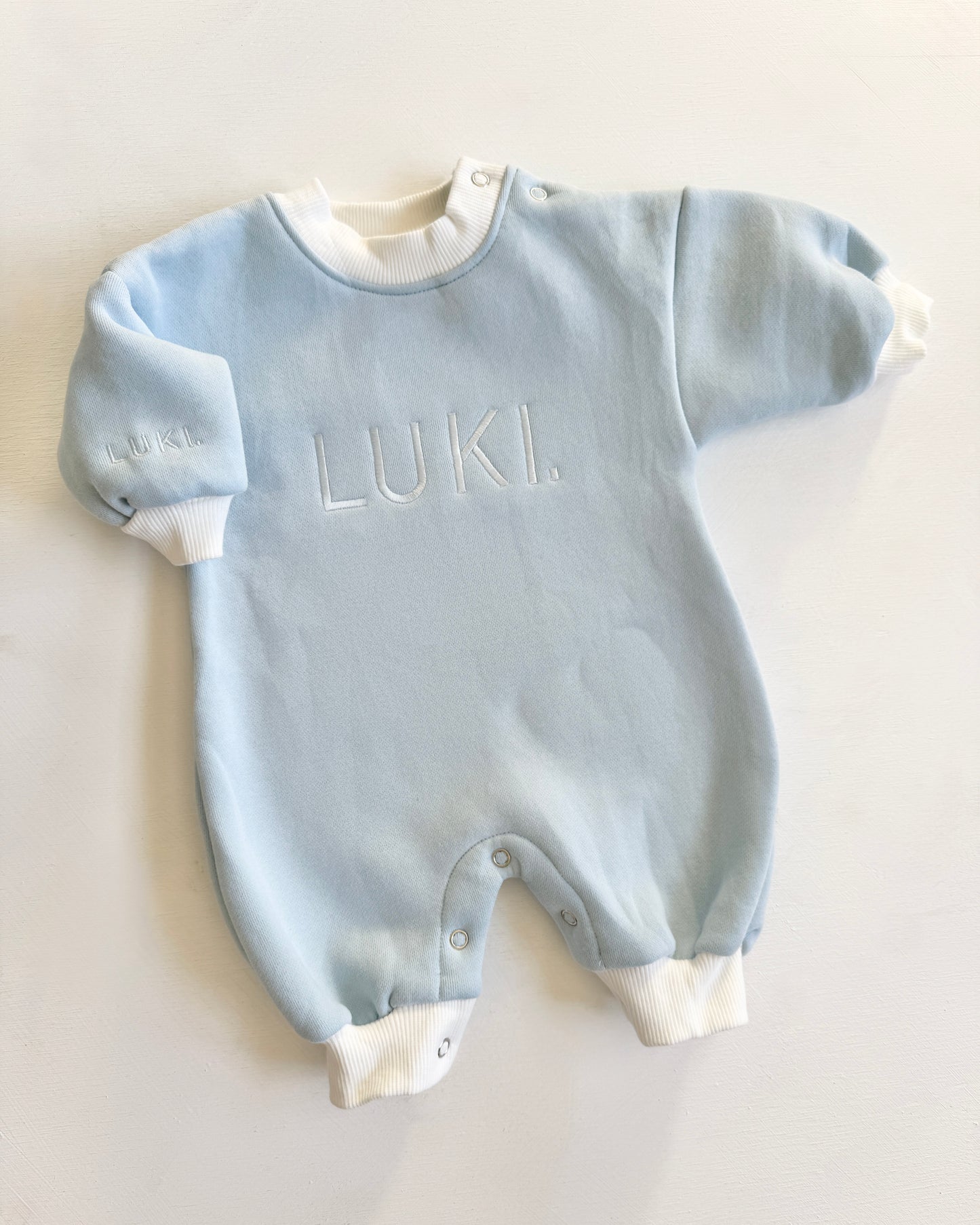 FLEECE ROMPER | BABY BLUE