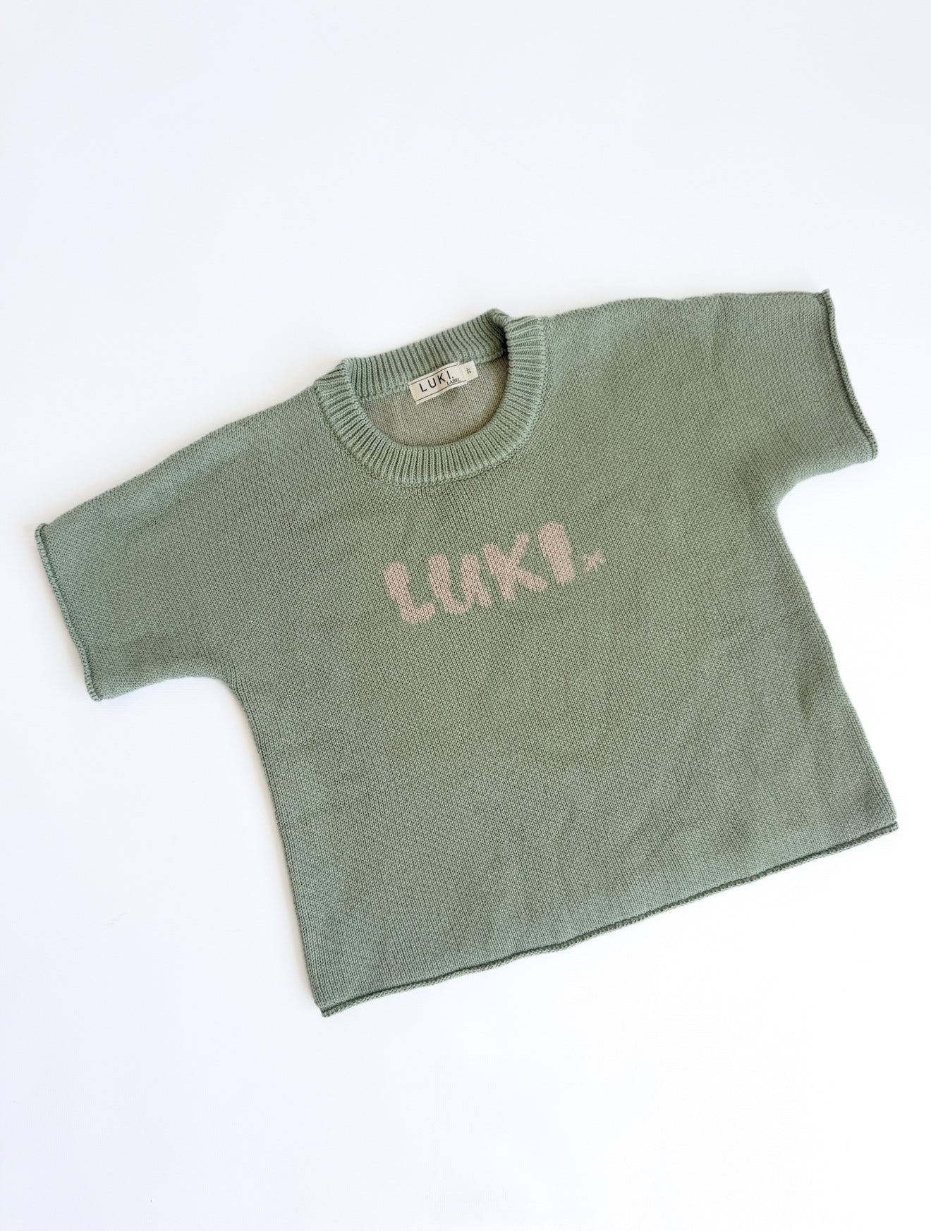 KNITTED TEE | EUCALYPTUS