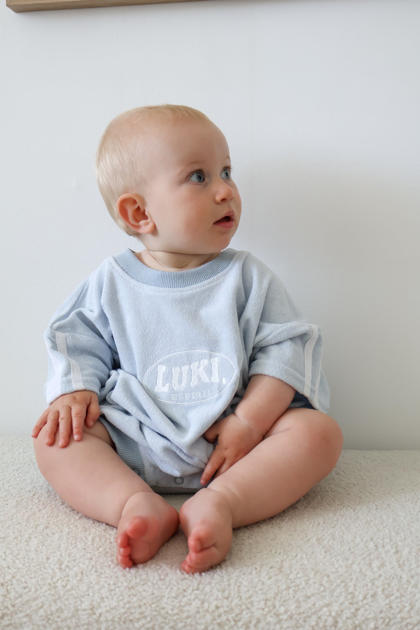 TERRY ROMPER | BABY BLUE