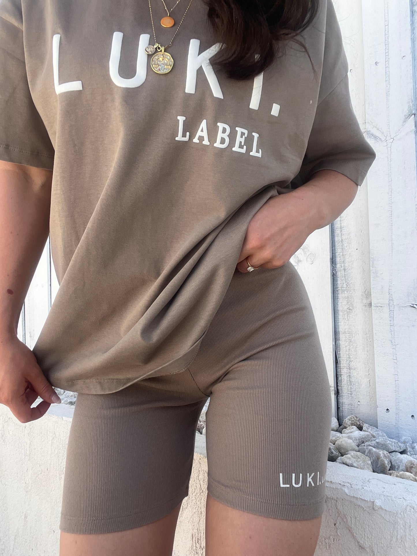 RIBBED ADULT BIKE SHORTS | MOCHA