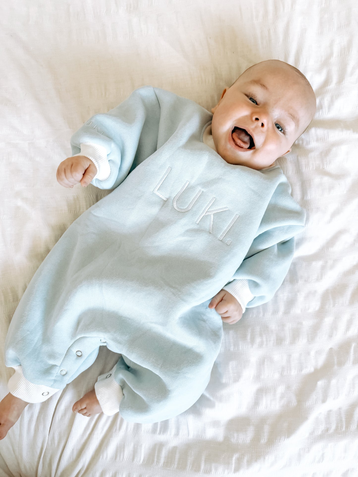 FLEECE ROMPER | BABY BLUE
