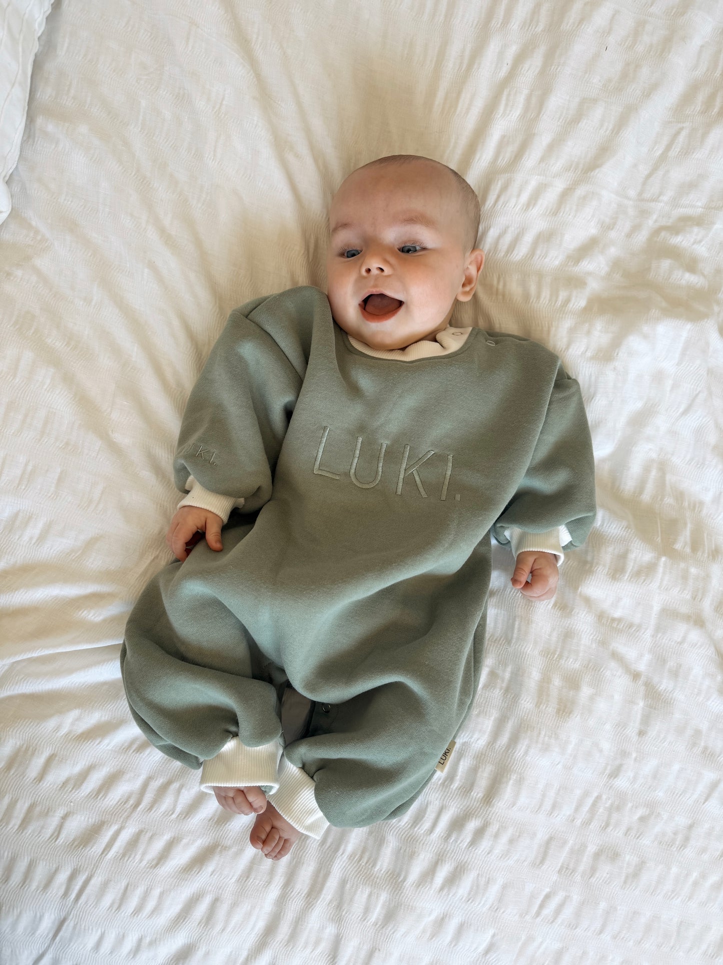 FLEECE ROMPER | SAGE