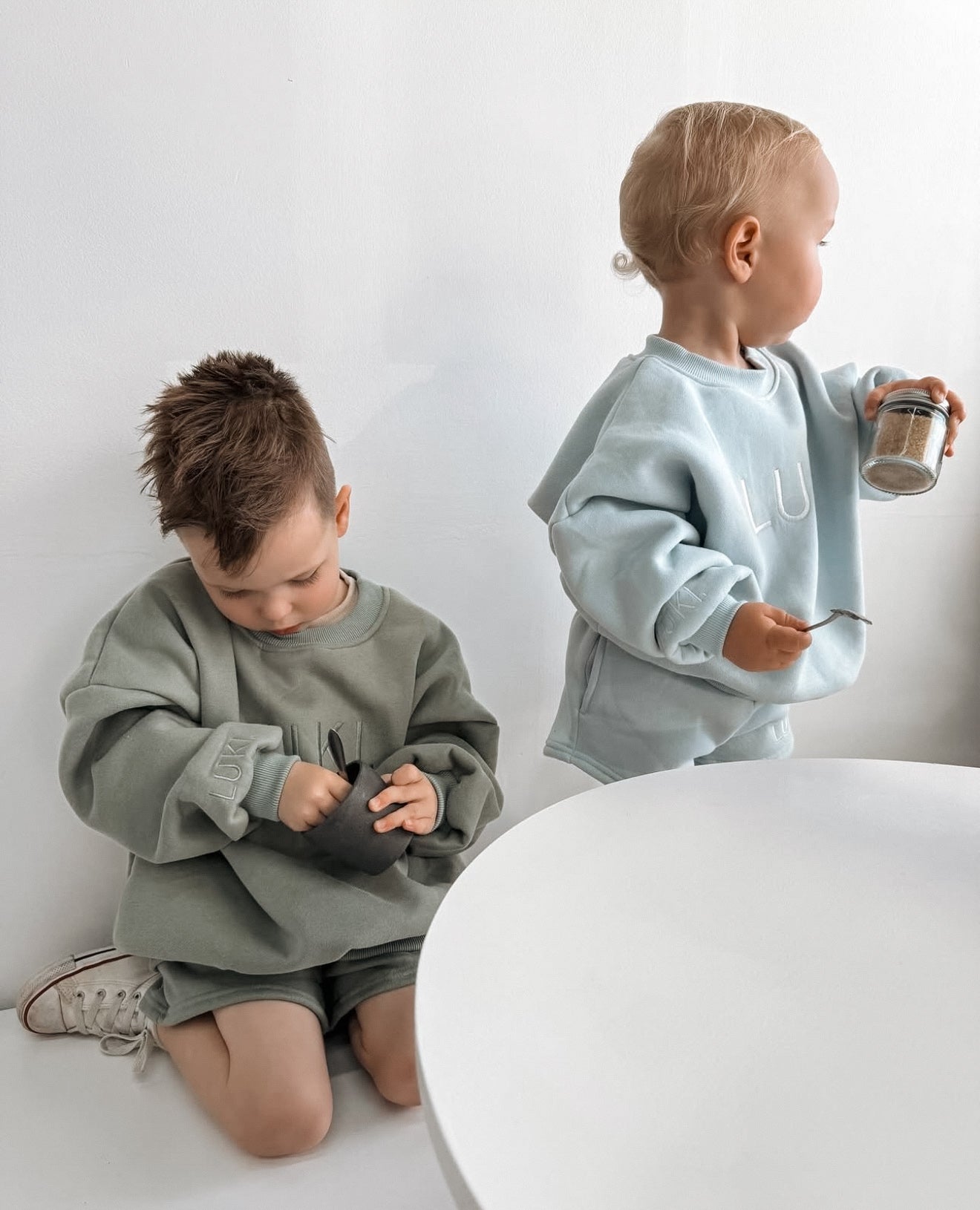 TRACKSUIT SHORTS SET | BABY BLUE