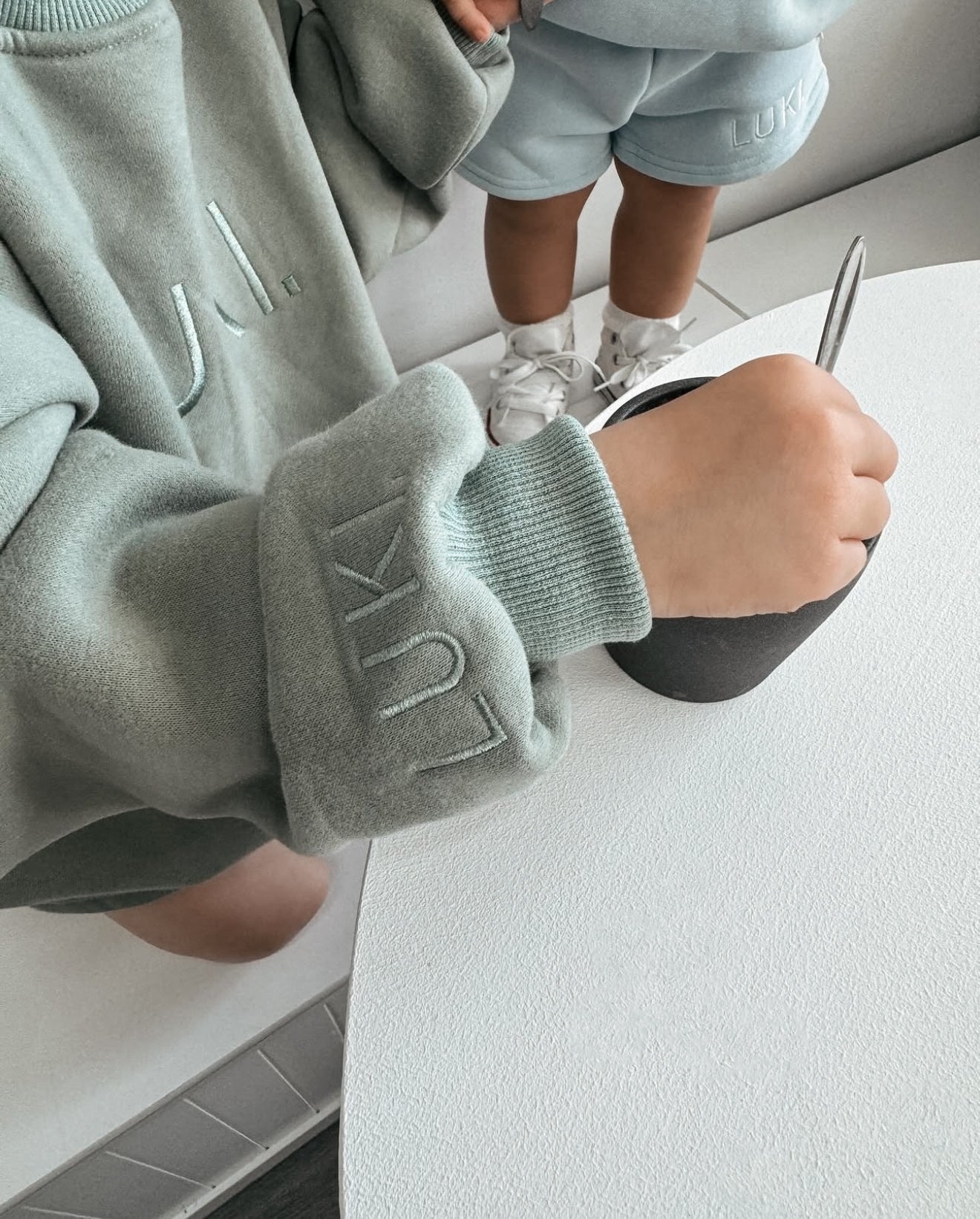 TRACKSUIT SHORTS SET | SAGE GREEN
