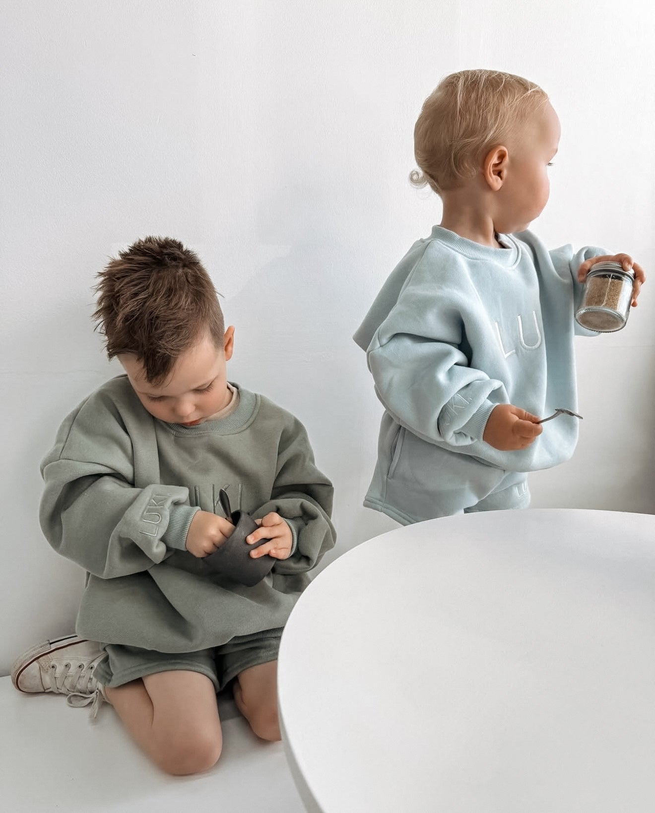 TRACKSUIT SHORTS SET | SAGE GREEN