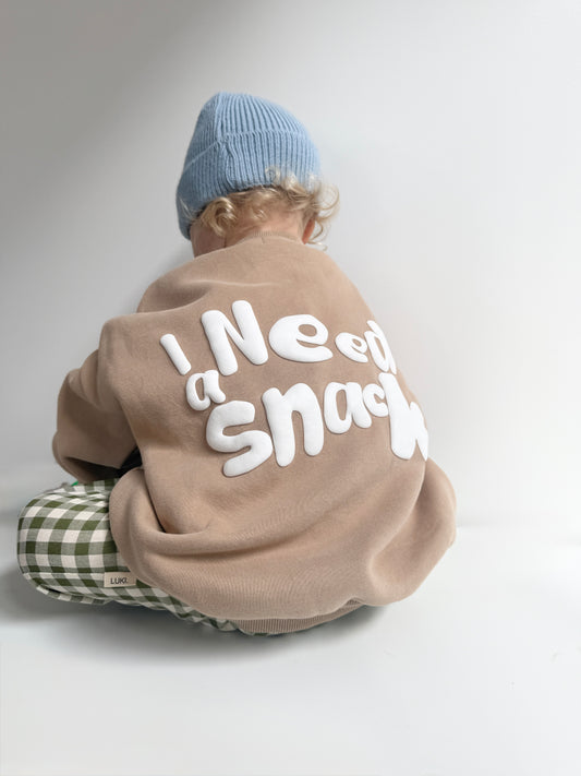 SNACK PULLOVER | BROWN/ CREAM