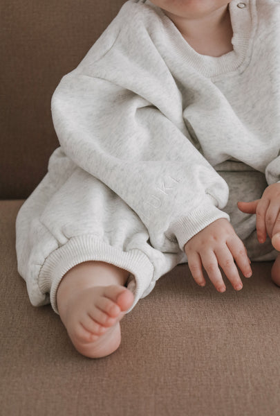 FLEECE ROMPER | GREY