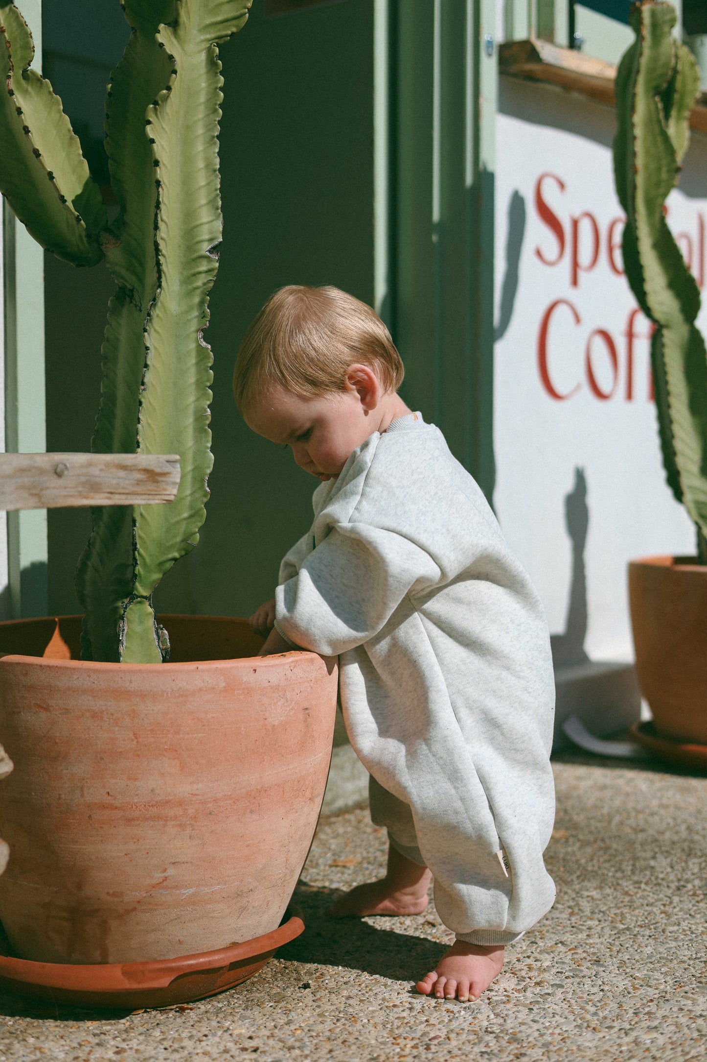 FLEECE ROMPER | GREY