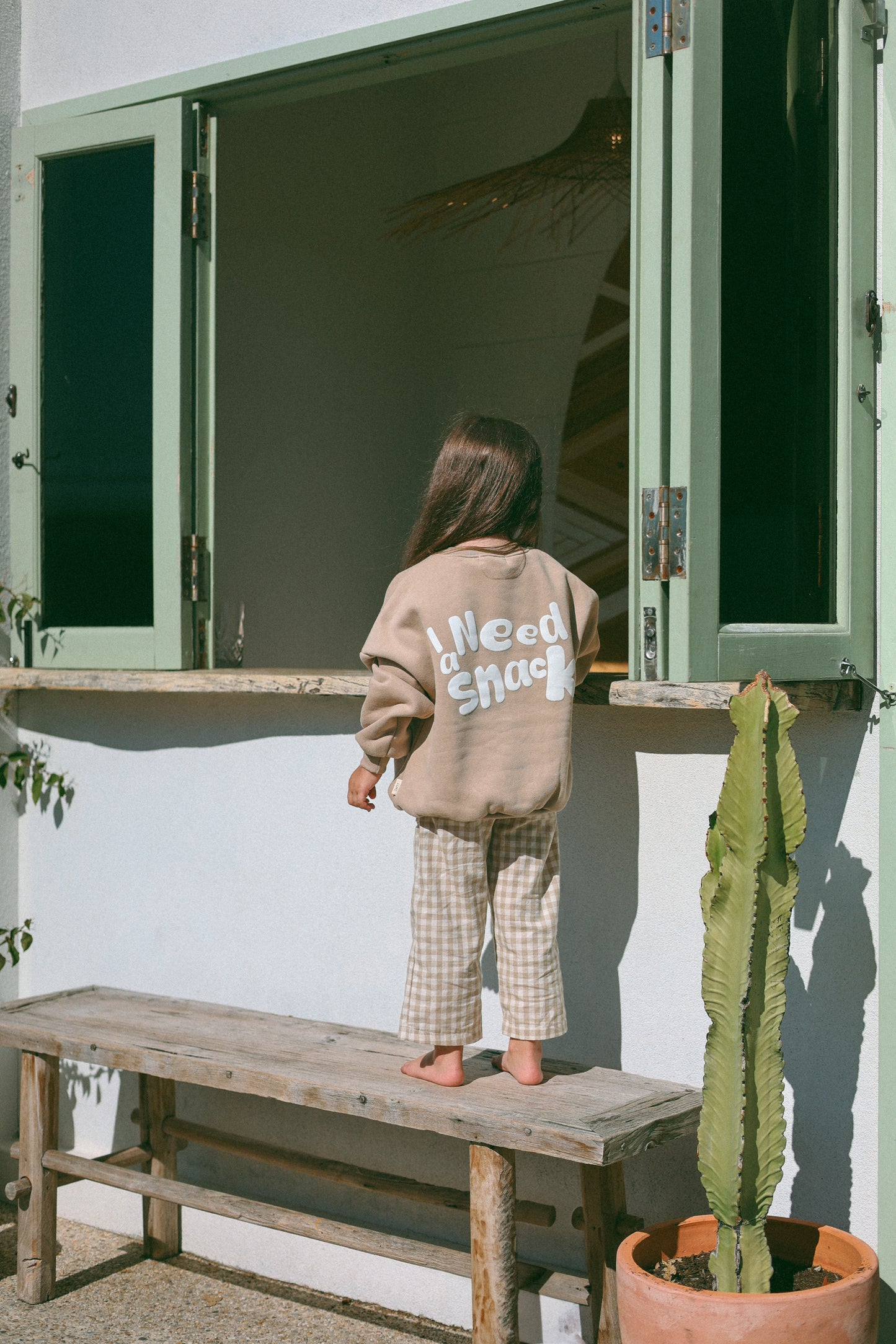 SNACK PULLOVER | BROWN/ CREAM