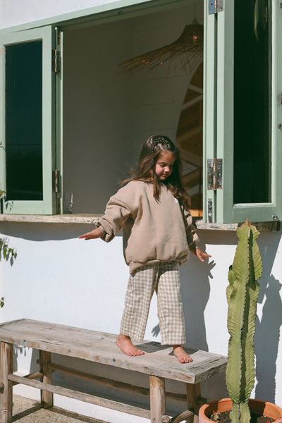 SNACK PULLOVER | BROWN/ CREAM
