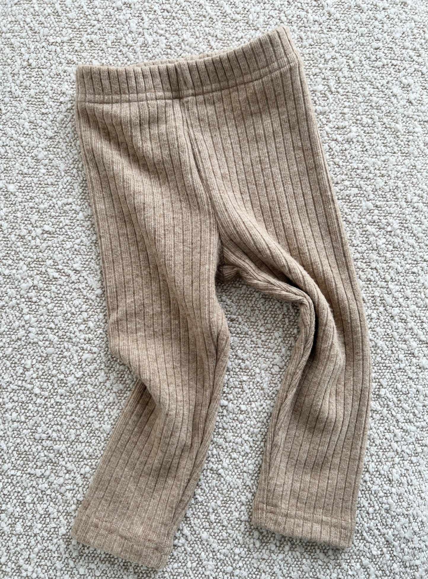 RIBBED LEGGINGS | TAUPE~ SECONDS ~