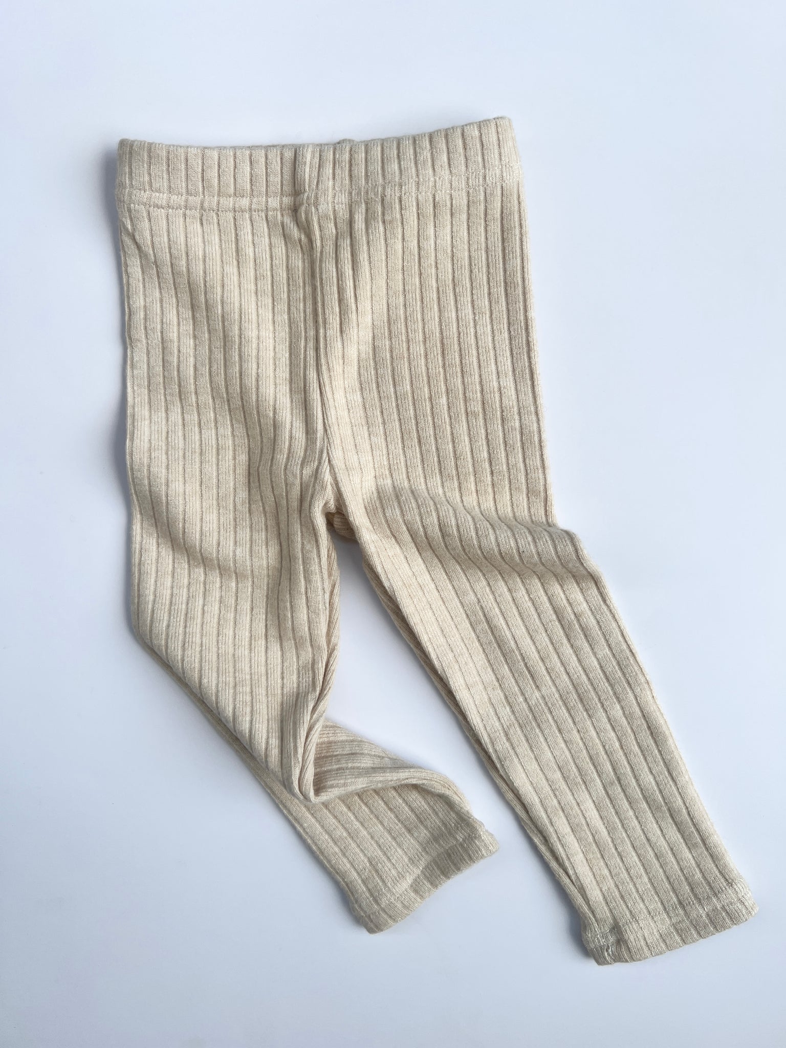 RIBBED LEGGINGS | CREAM