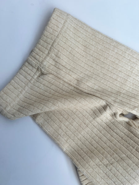 RIBBED LEGGINGS | CREAM